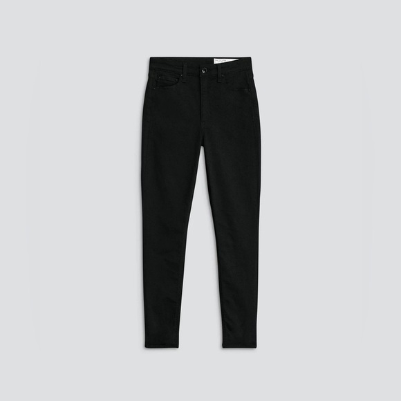 rag & bone Flexi Nina Skinny Jean in Midnight Black Skinny Jeans Denim - Picture 4 of 11